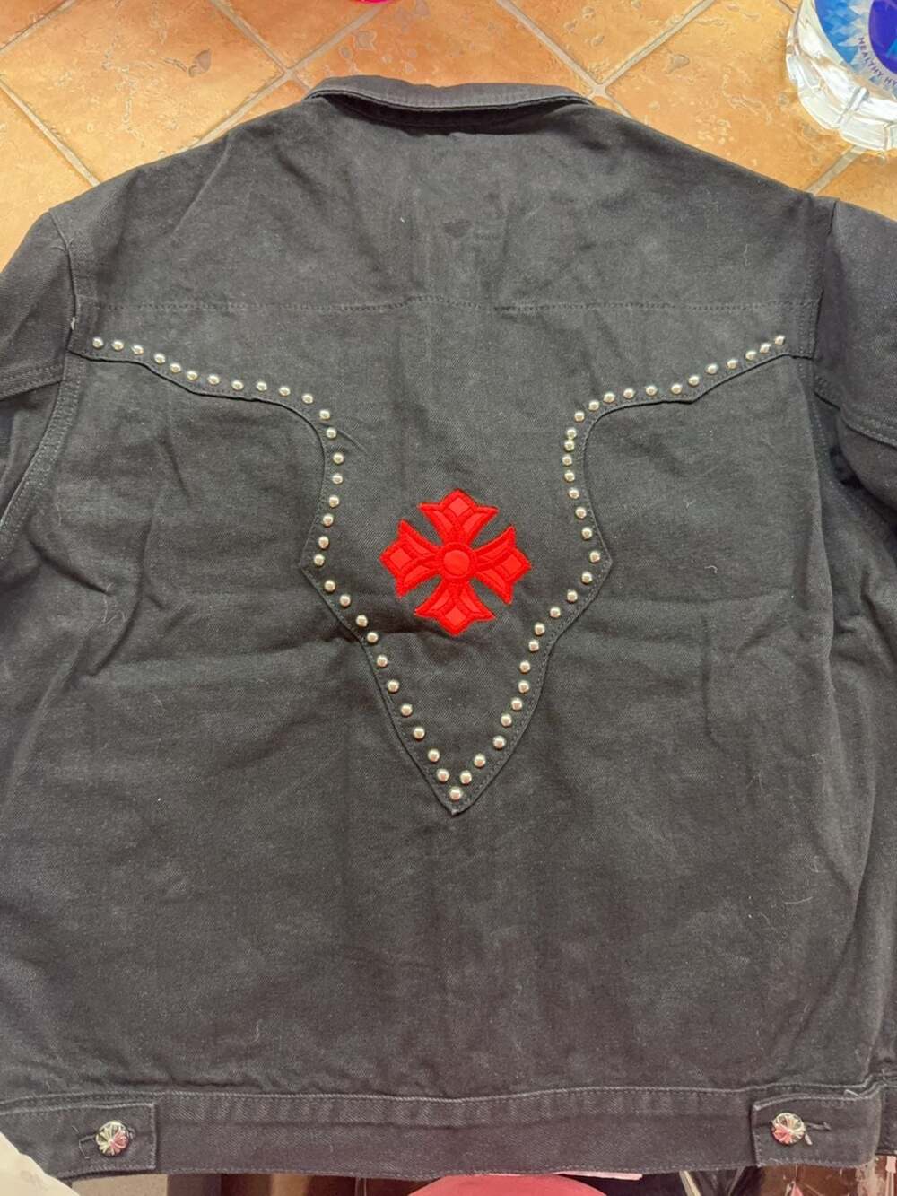Chrome Hearts Multi-Color Cross Patch Denim Jacket Size S